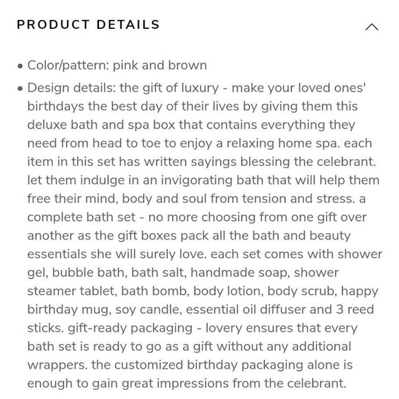 LOVERY Bath and Spa Birthday Gift Set - Picture 12 of 14